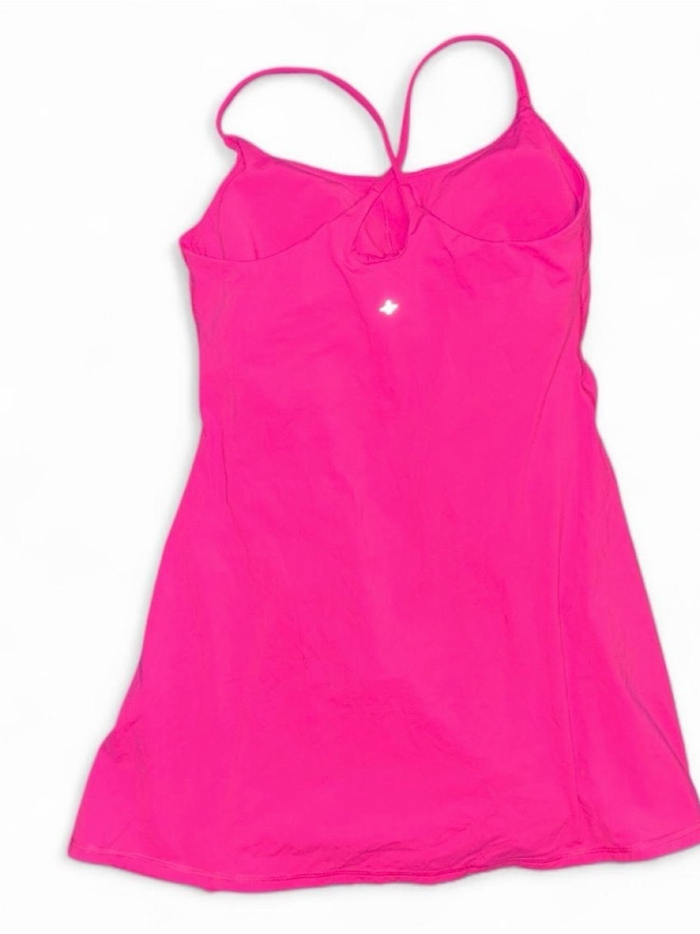 HALARA Hot Pink Cross-Back Mini Dress